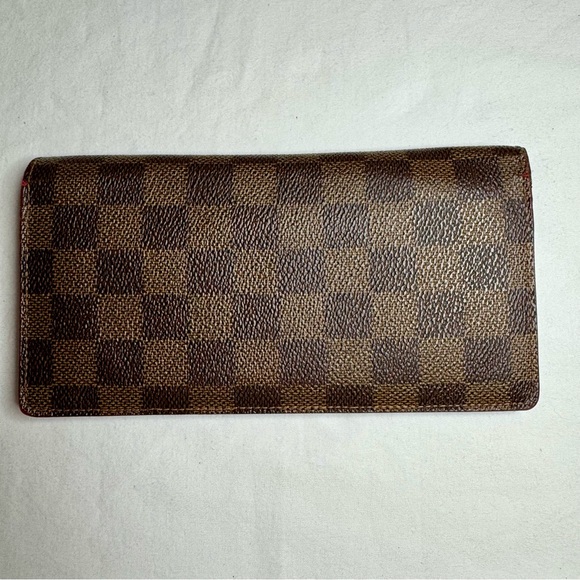 Louis Vuitton Damier Ebene Brazza Long Bifold Wallet with COA - Picture 2 of 11